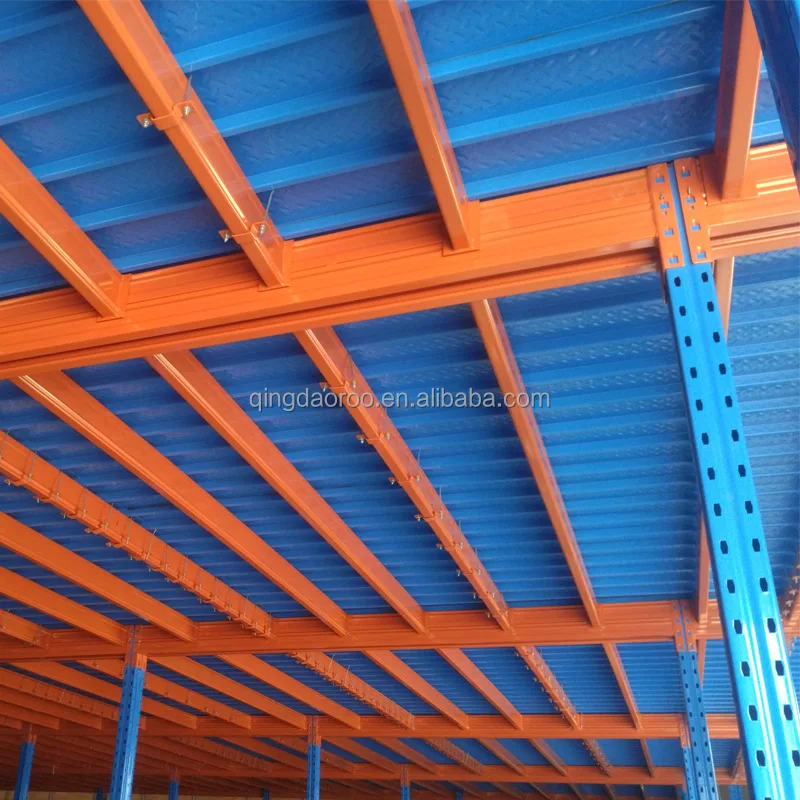 Heavy-Duty Detachable Steel Mezzanine Floor Pallet Rack System Warehouse Loft Platform Storage Attic Cargo Storage Equipment