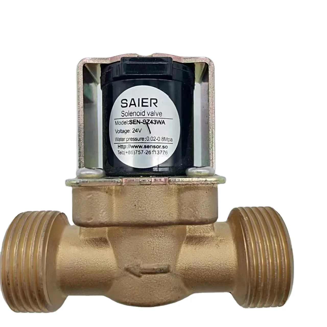 G3/4' Brass Electric Combination Valve One-Way Water Flow Switch High Temperature Water Solenoid Valve