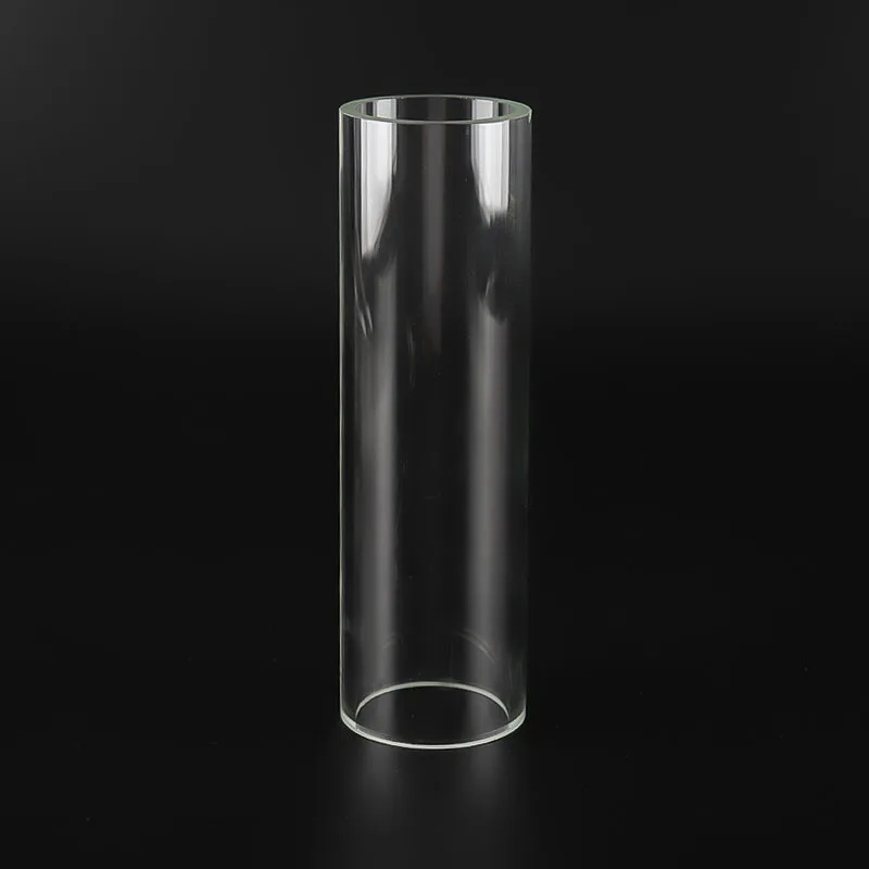 High temperature round heat resistant glass tubes clear quartz tube