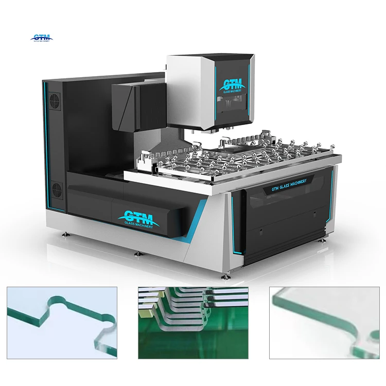 Cnc Automatic Glass Working Center Machinery For Milling Drilling