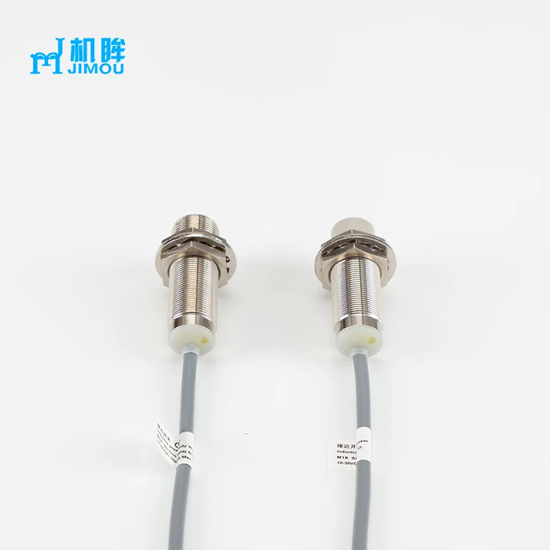 JIMOU high quality accuracy M18 inductive proximity sensor 10-60V DC 2 wire proximity switch inductive sensor