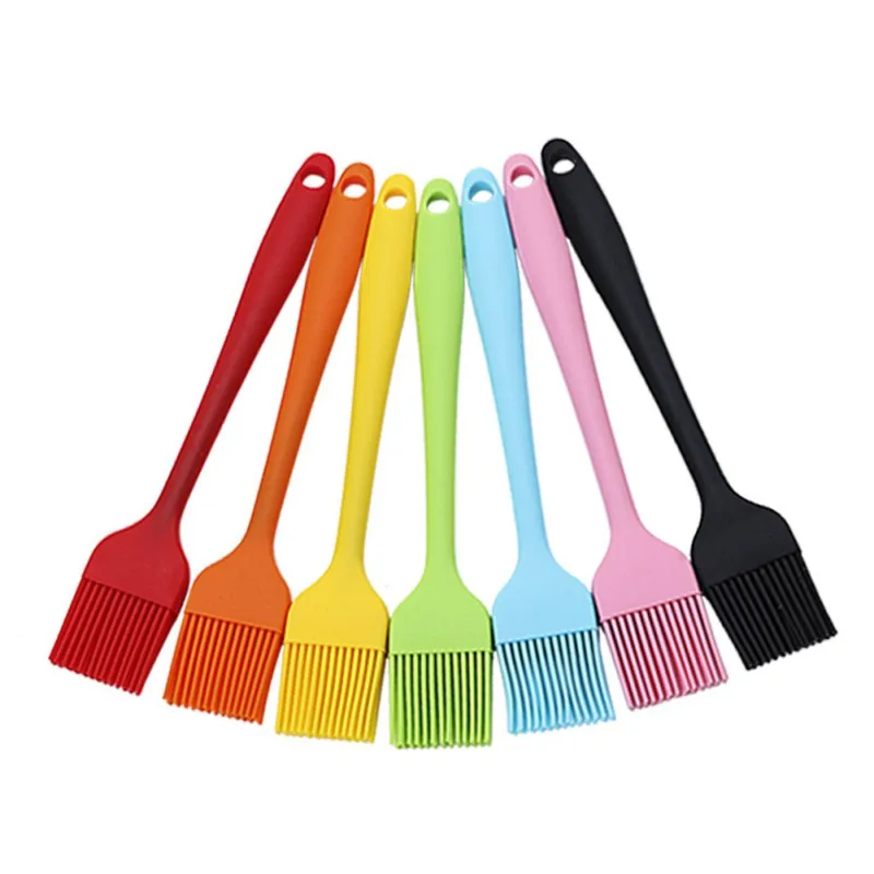 
Food grade heat Resistant Kitchen Utensils Bakeware Tool Silicone BBQ Grill Pastry Basting Oil Brush For Cooking 