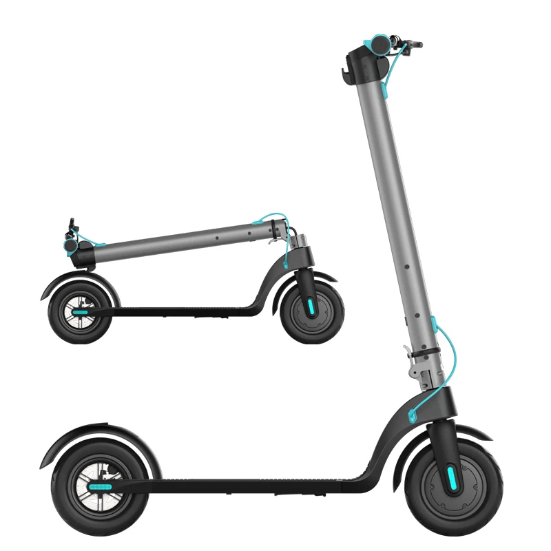 EU/US  Warehouse Detachable Battery 10 Inch Electronic Scooter 36V/5Ah 350W Triple Brake System Portable Folding Scooter HX X7