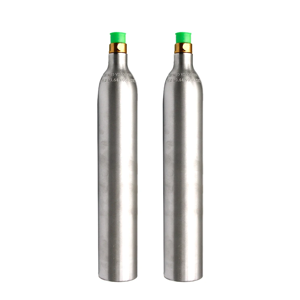 Cylinders 0.6L Food Grade Soda Machine CO2 Aluminium Bottle Origin Certificate High Pressure 250 Carbon Dioxide Bar Gas Cylinder