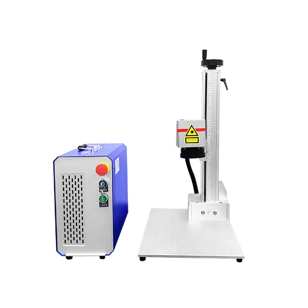 raycus mopa small cnc deep engraving 20w 50w 3D  fiebr laser marking machine parts for metal bottle key and sunglass
