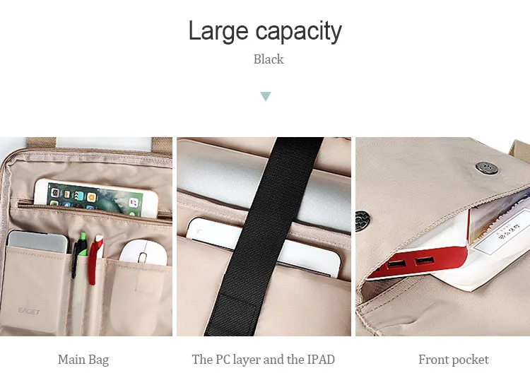 Reinforced shoulder strap waterproof backpack big volume zippered laptop bags school bag travel high quality backpack