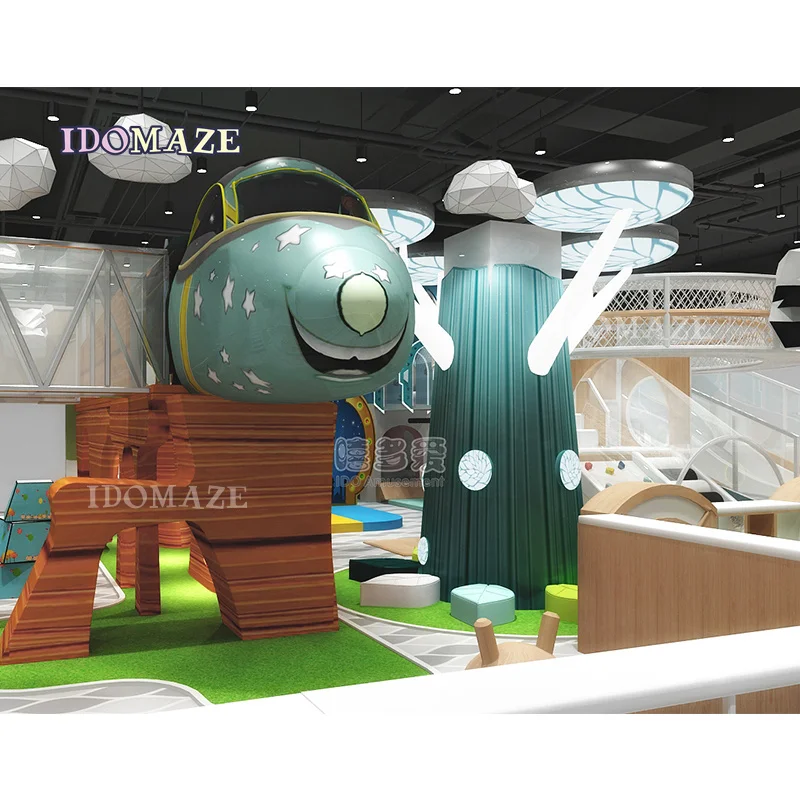 Indoor Toddler Playground House Panda Indoor Playground High-Quality Design Children Playground Indoor 200 Square Meter