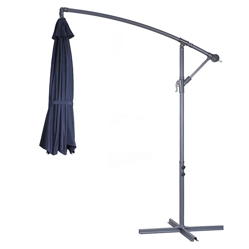 DIA 3M Garden Patio Umbrella Cantilever Steel Hanging Parasol Banana Outdoor Umbrella
