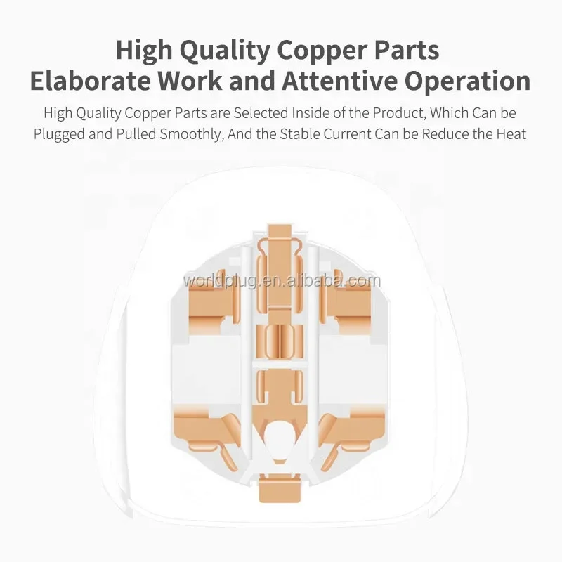 Worldplug Multifunctional Universal to England Conversion Plug UK Travel Adapter 10A EU US AU to Type G Converter Universal Plug