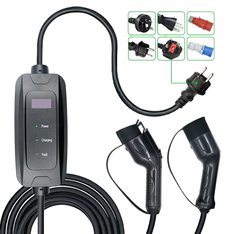 Factory Supply European Standard Mode2 Fast Charger Ev Long Cable Charging Station