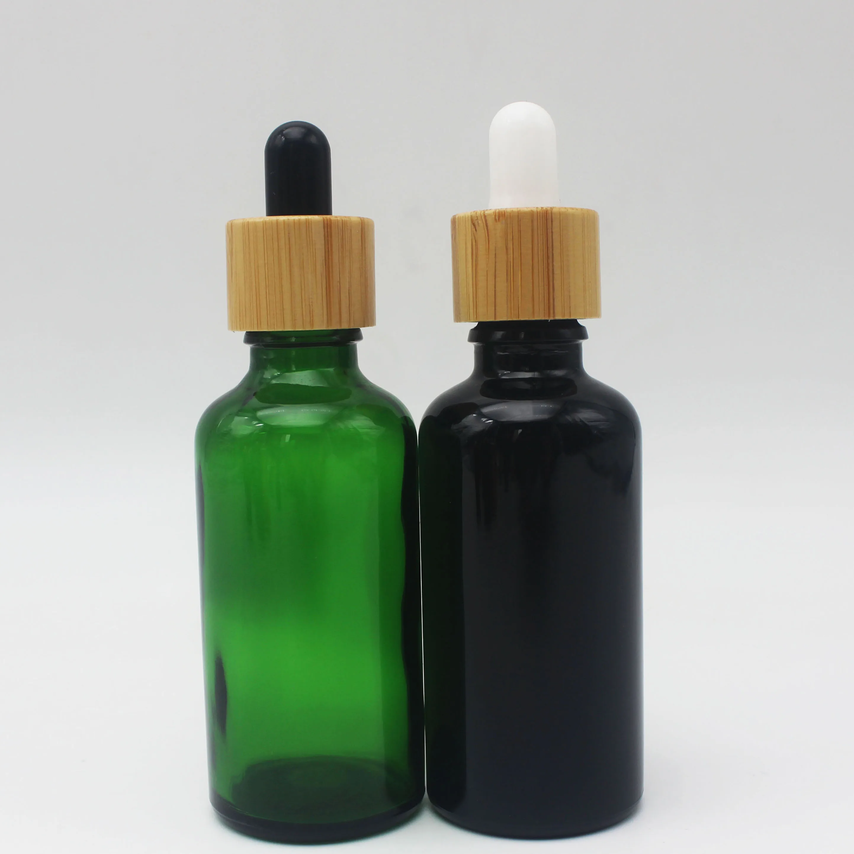 15ml 30ml 50ml 100ml bamboo lotion bottle with lid glass cosmetic bottle empty dropper container wholesale BBD-045Z