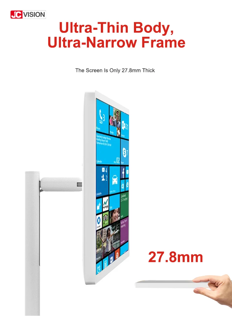 Touch Screen 24 27 32 INCH Flip Digital Signage Smart WiFi Floor Standing Smart TV LCD Advertising