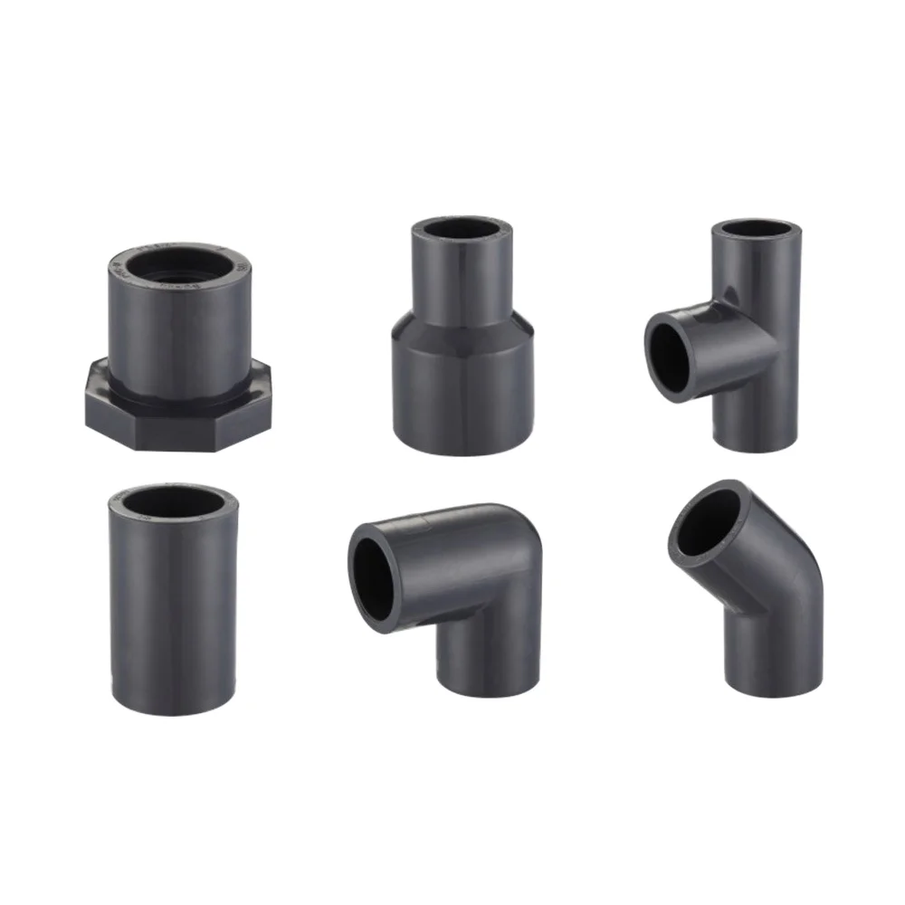 China Factory 1/2-4 Inch Plastic ASTM Sch80 Pn16 PVC UPVC CPVC Elbow Tee Pipe Fittings