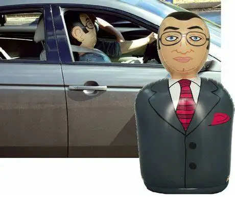 Traveling Promotion Gifts PVC Inflatable Male Passenger For Women Driver