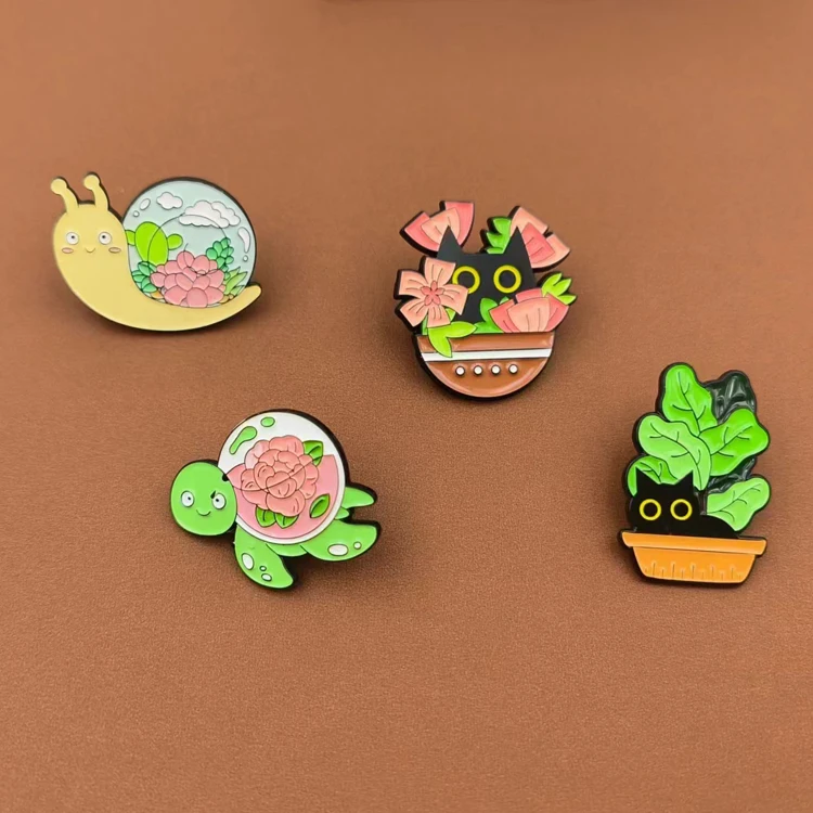 Custom Environmental Enamel Metal Brooch Badges Fashion Sports Zinc Alloy Pin Badges Lapel Emblems For Graduation Gift