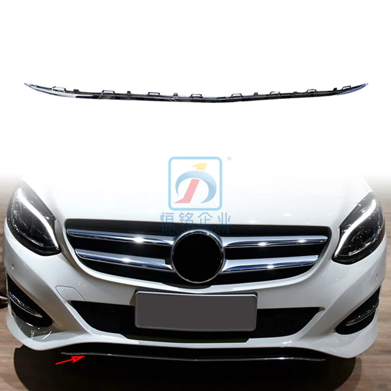 2468850921 W246 car bumper REAR Front Chrome strip silver Color for Mercedes benz B Class