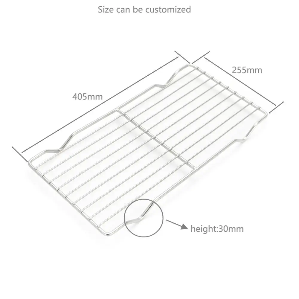 Custom-made Multi Purpose Grid stainless steel roasting baking rack thick oven safe break cooling rack