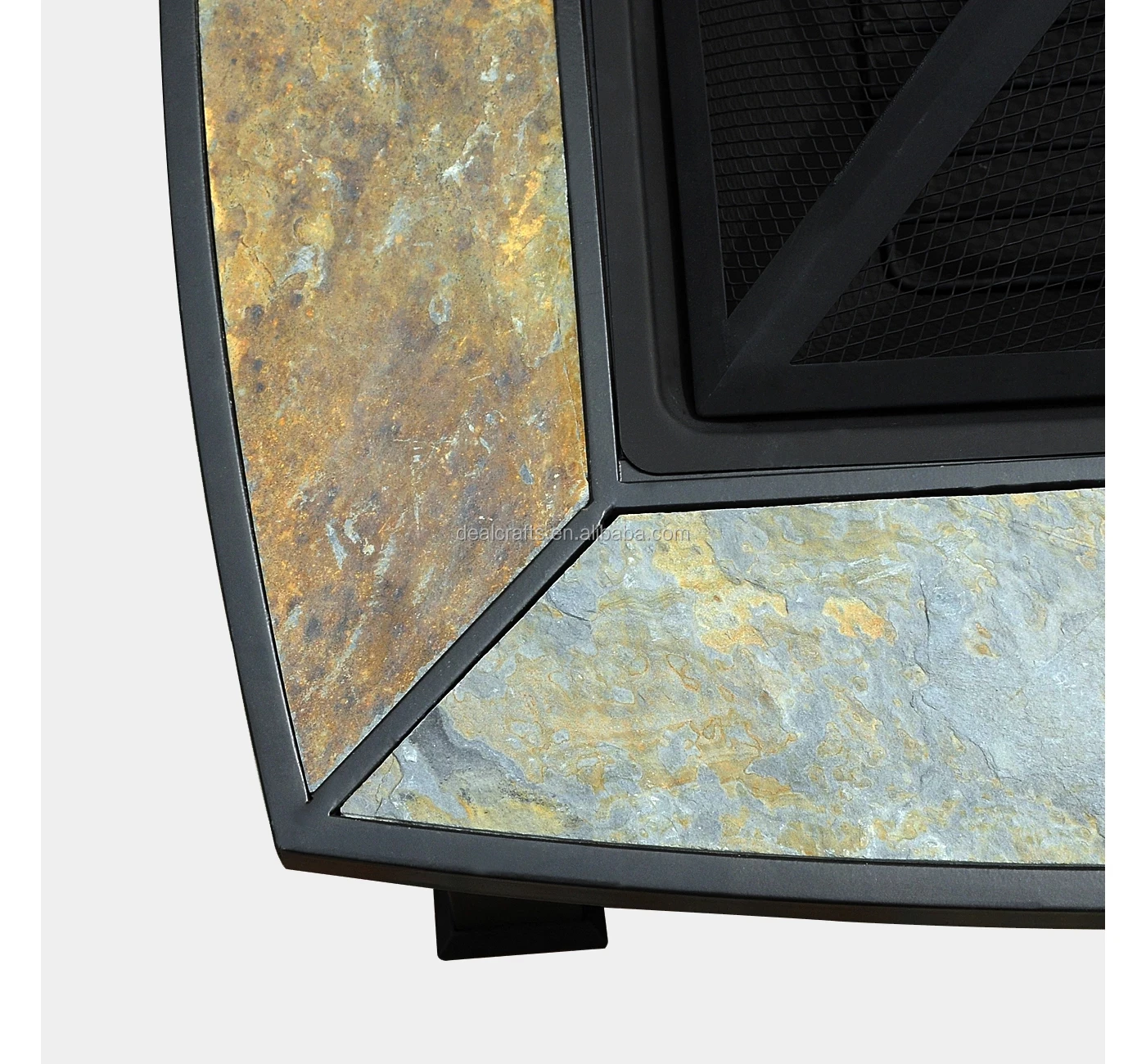 
Factory Price Outdoor Round Mosaic Top Metal BBQ Fire Pit Table For Garden Fireplace 