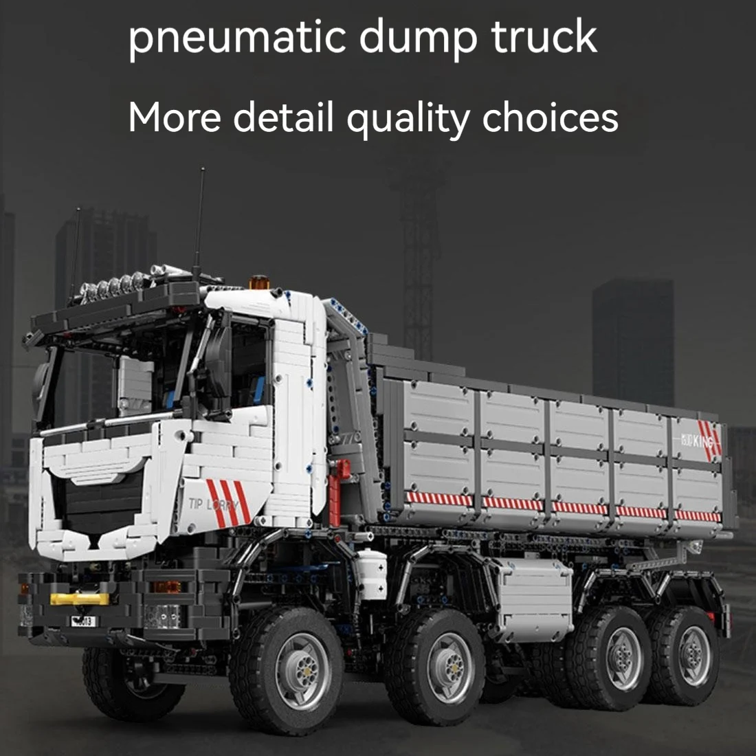 MOULD KING 19013 Technical APP RC Car Motor DIY Bricks engineering vehicle Pneumatic Dump Truck Building Blocks For Boys