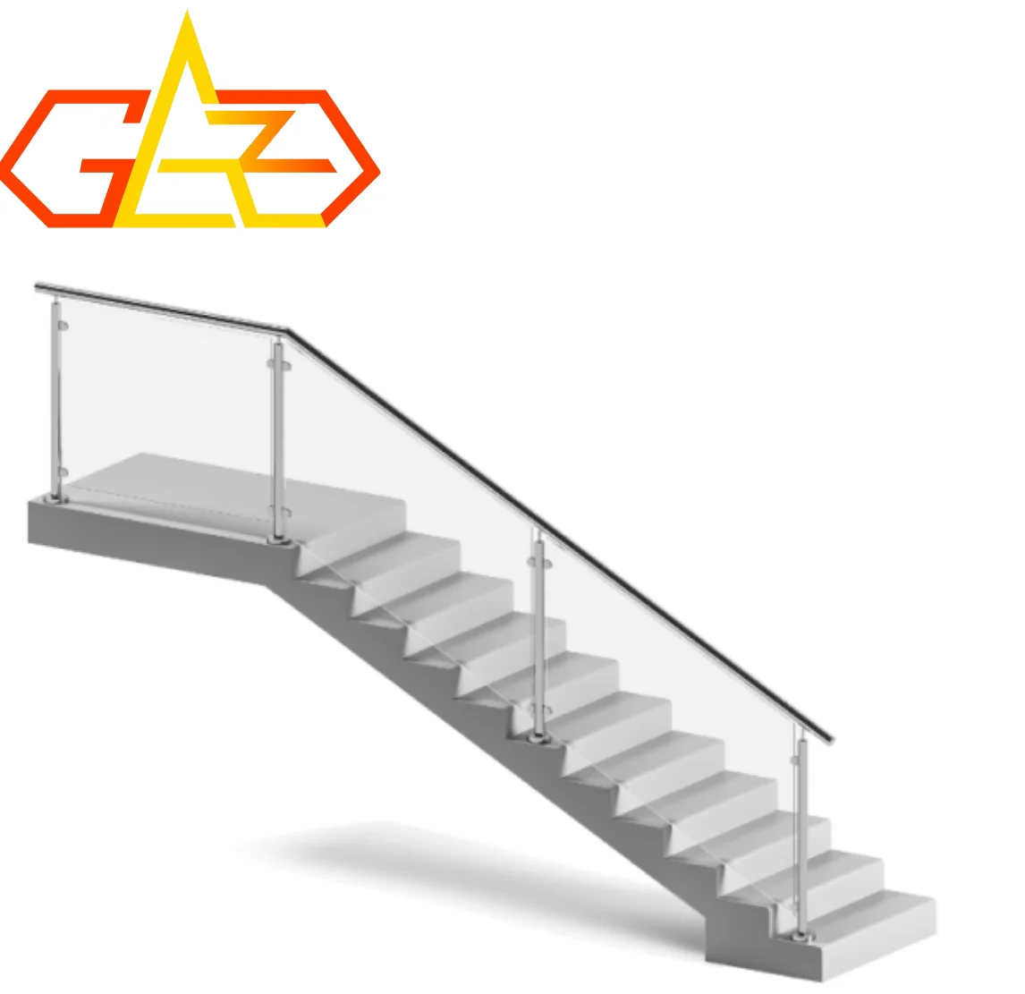 Hot selling stainless steel stair guardrail park railing balcony railing design