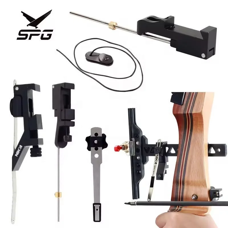 SPG Recurve Bow Signal Clicker Archery Magnetic Arrow Rest Accessories Kit Professional Competition Carbon Practice Equipment