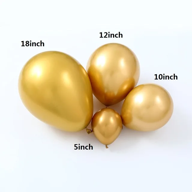 
2021 china cheap metallic helium balloon latex ballons gold metal balloon for happy birthday party decoration 