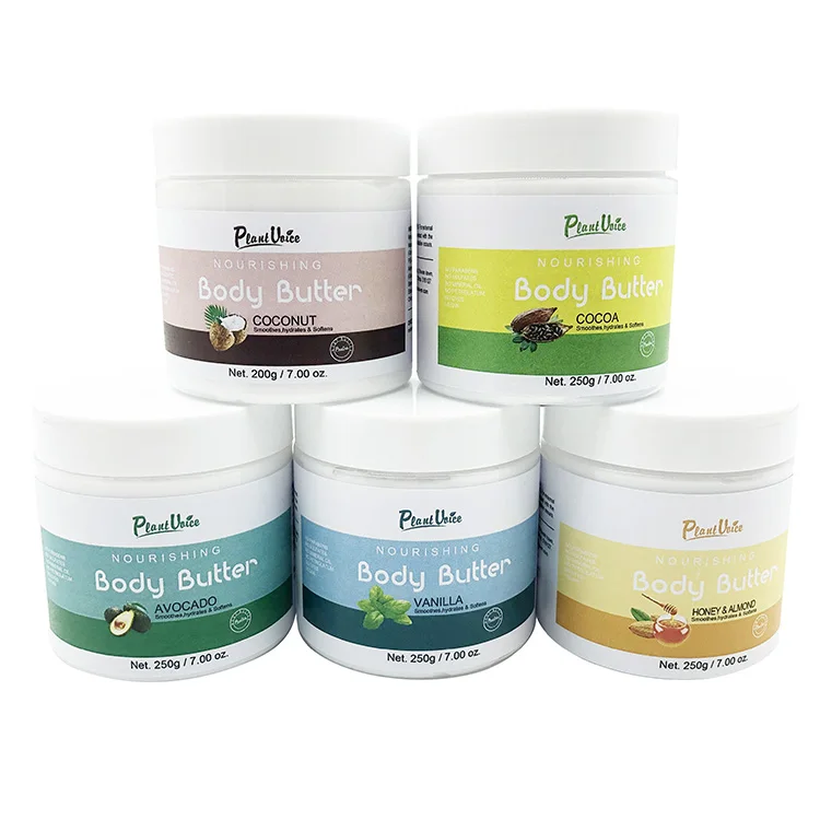 Custom Colourful Scented Moisturiser Natural Body Cream Butter Handmade Fruit Rainbow Whipped Body Butters