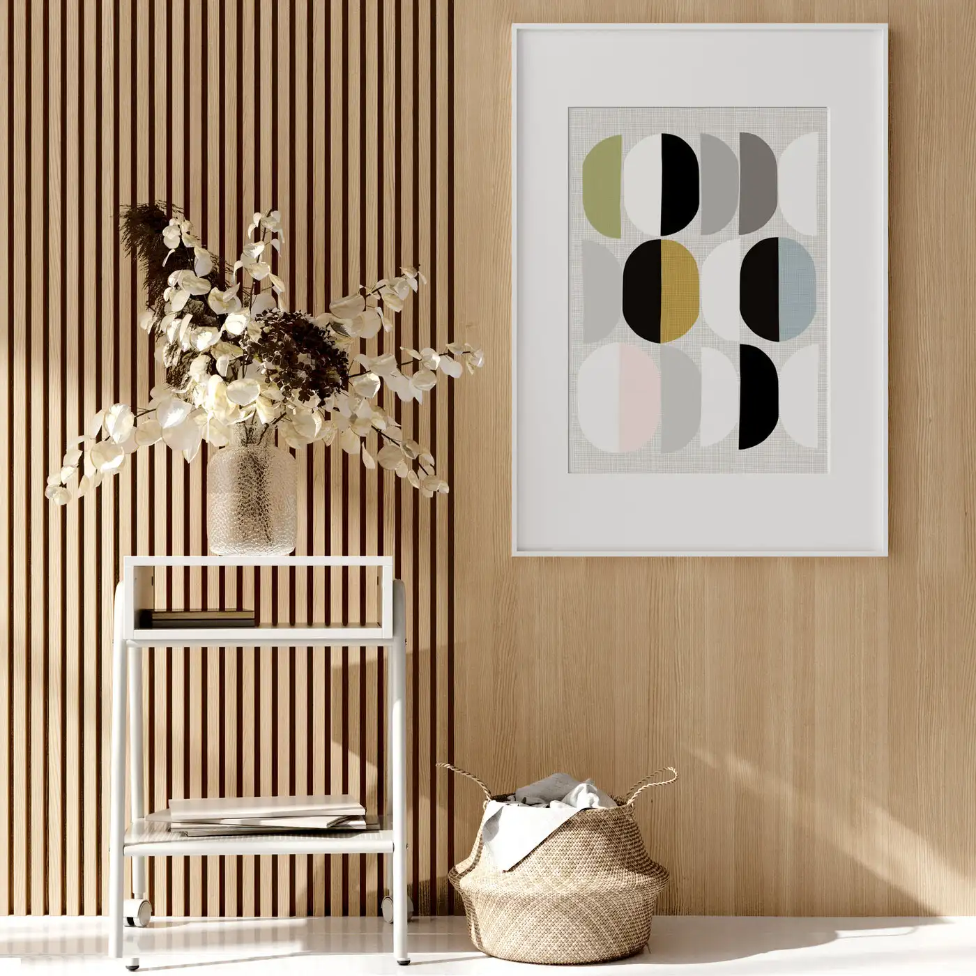 Contemporary design oiled oak fluted wood slat lowes soundproofing acoustic  wall panels