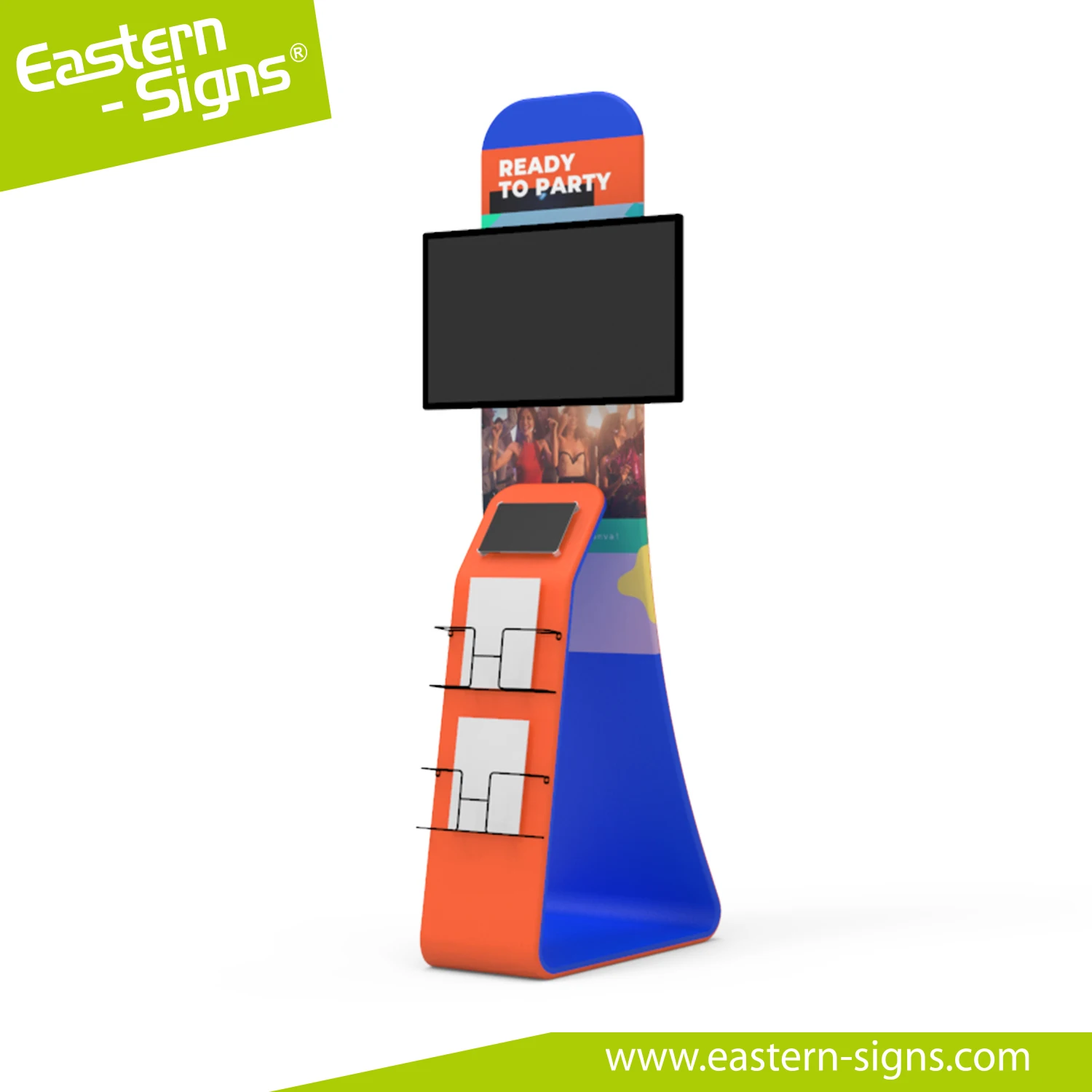 Hot sale portable trade show easy set up TV display stand