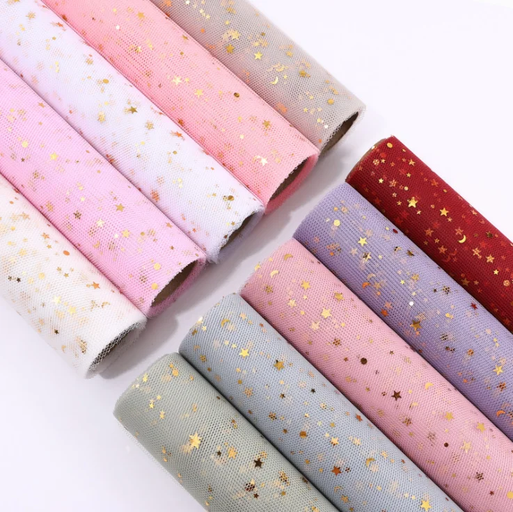 New package flower mesh wild bouquet bouquet yarn flower shop flower packaging materials gift wrapping paper material