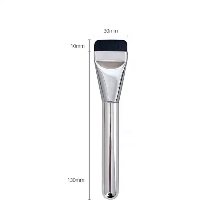 New Design Custom Silver Kabuki Pro Mask Foundation Make-Up Brush Liquid Foundation Makeup Brush