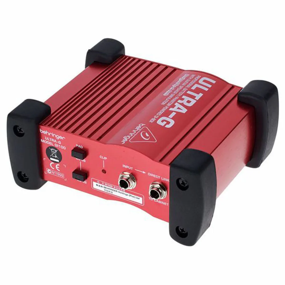 Behringer GI100 ULTRA-G 1-Channel Active Guitar DI Box Pa System Audio Sound Equipment Stage