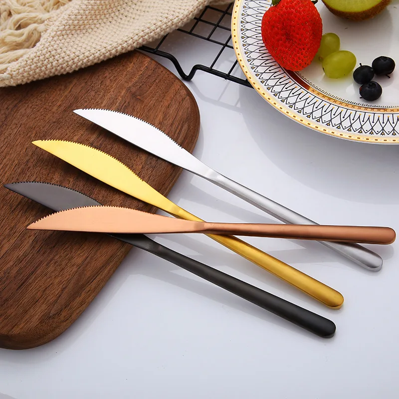 
China Factory Exquisite Cutlery Metal Stainless Steel Steak Knife 
