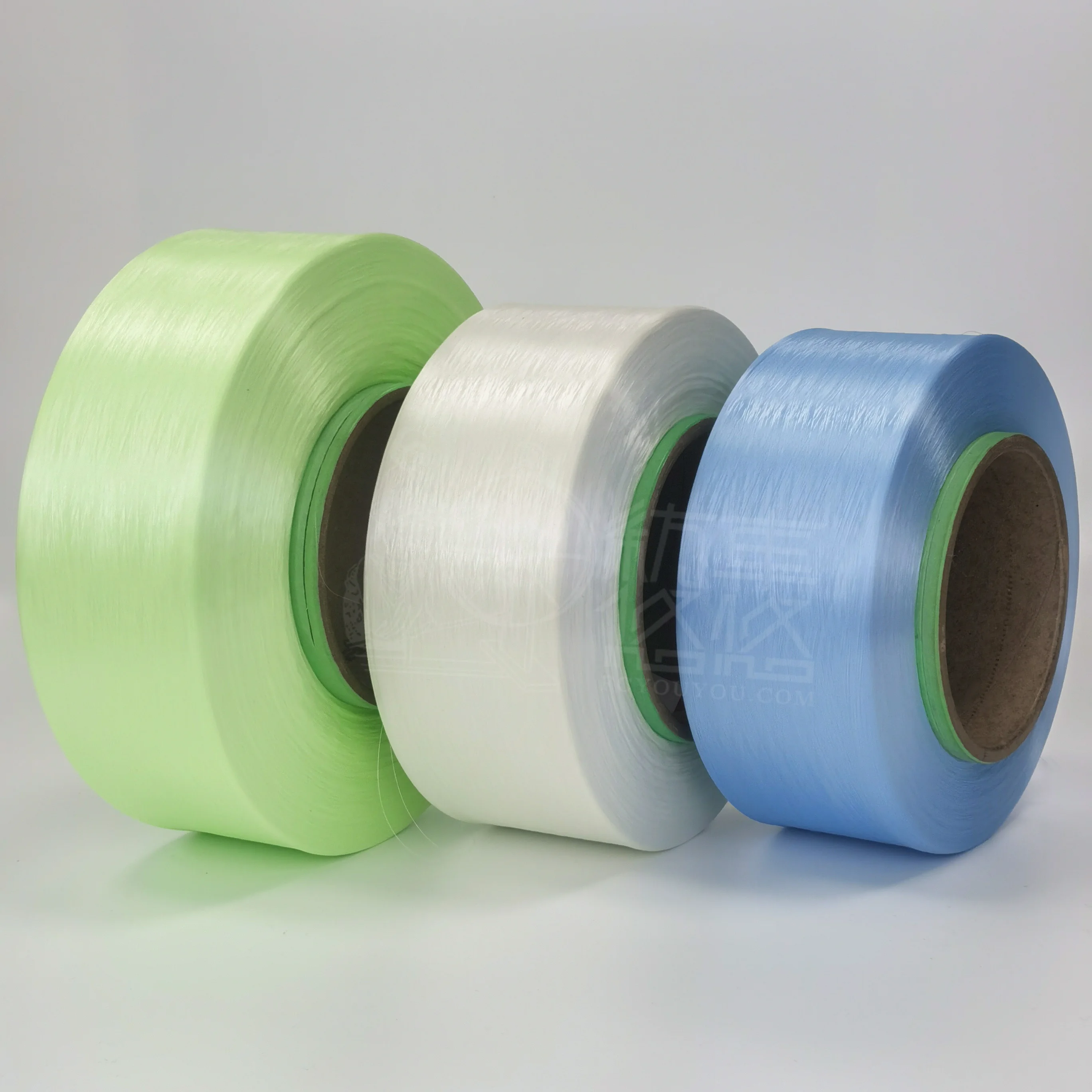 Glow in the dark yarn filament FDY 75D 150D 300D 600D Luminous weaving yarn super bright glow in the dark fancy knitting yarn