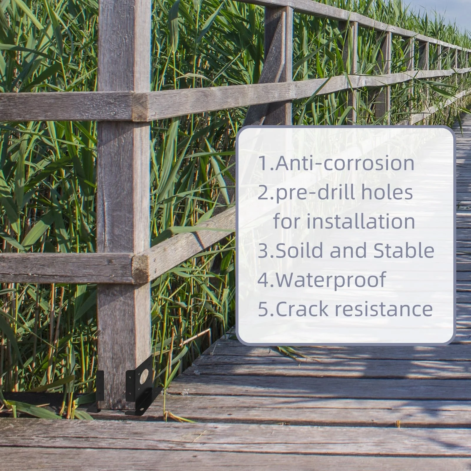 Outdoor Pergola Kit Metal Woodwork Stand Kit Post Bracket Wood Beams Iron 4*4 Connector Fence Pergola Bracket