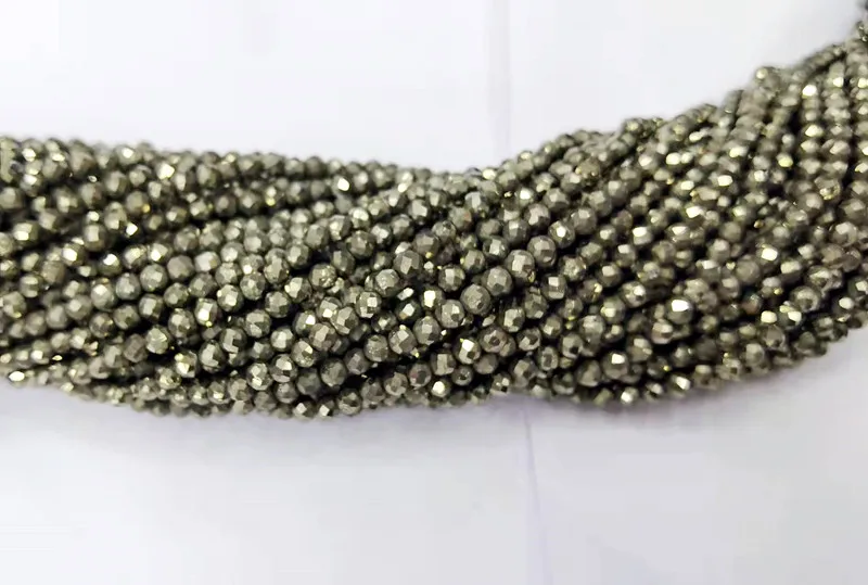 Natural Smooth Gemstone 4mm Faceted Tiger Rose Quartz Pyrite Sodalite Loose Stone Beads For Jewelry Making