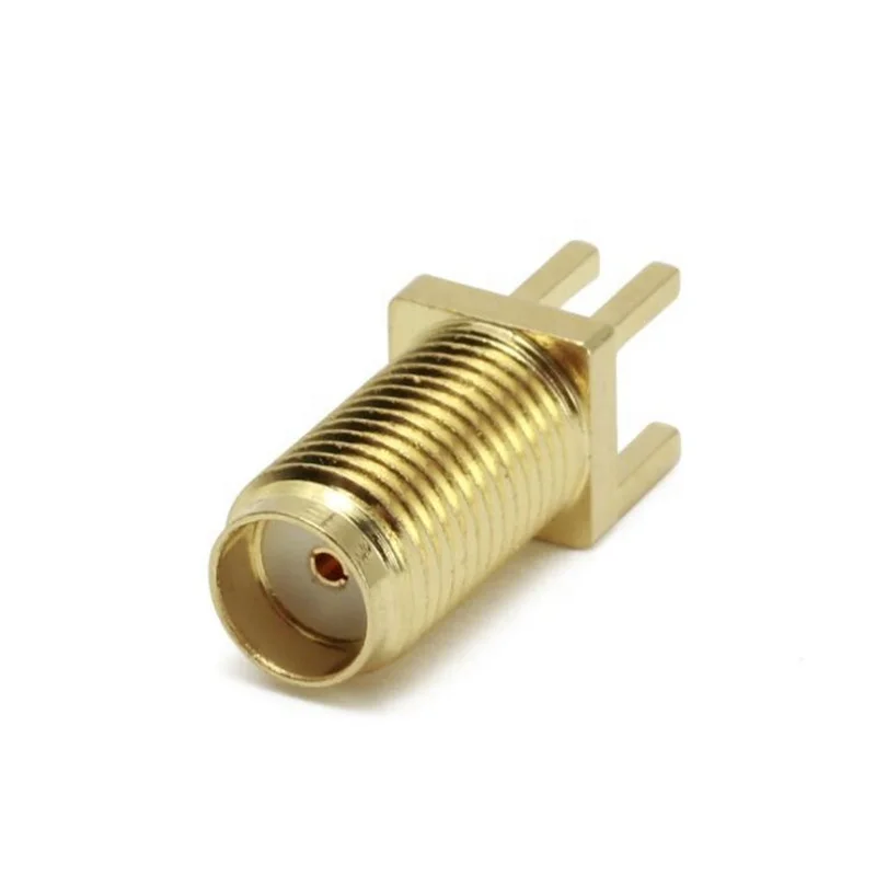 SMA Female Solder PCB Edge Mount Type Connector- SMA-KE - PCB Size 1.6mm