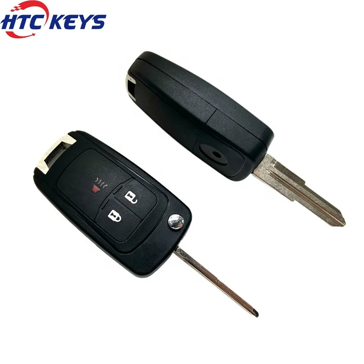 Smart remote car key shell auto key blank flip folding case for C-hevrolet Cruze Spark