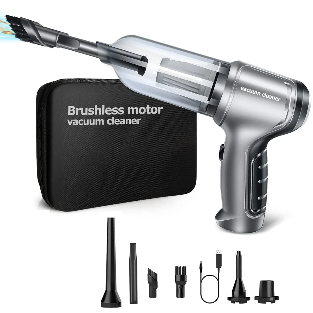 Portable mini handheld cordless wireless 13000pa wet dry vacuum cleaner hand vacuum cleaner for car aspirateur de voiture