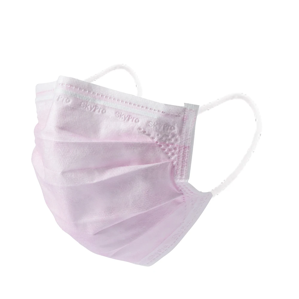 High Quality Wholesale Customized Logo Disposable Pink 3 Layers Standard Non-Sterile Face Mask for Hospital