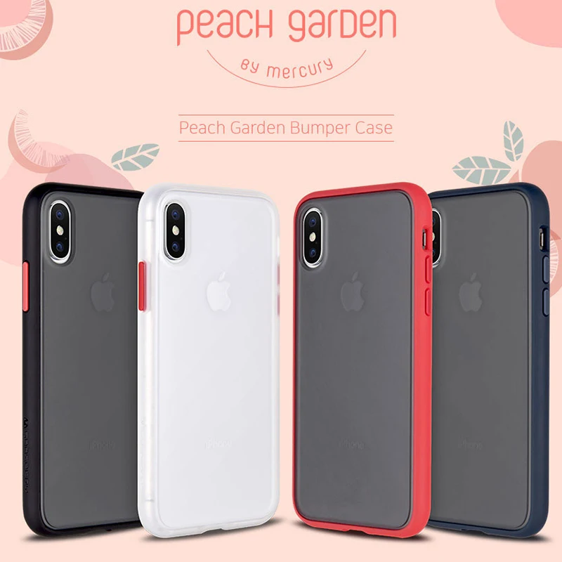 
Goospery latest design peach garden bumper case PC semitransparent phone case for iphone 11 pro max 