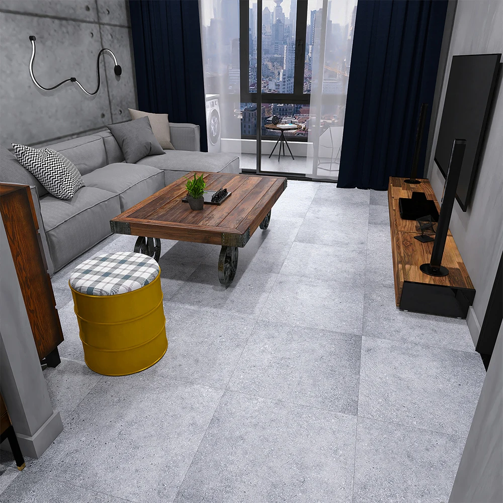 Foshan Quality Grey Outdoor Rustic Non Slip Ceramic Porcelain Floor Tiles 60x60cm Cheap Full Body Rustic Tiles