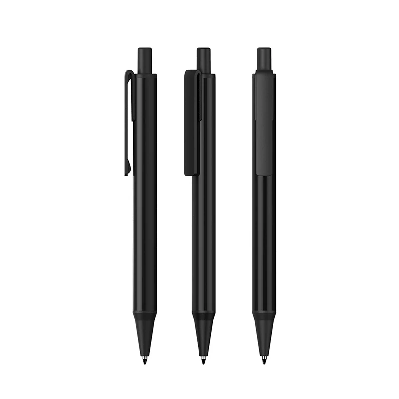 Индивидуальная рекламная шариковая ручка с напечатанным логотипом, чернильная алюминиевая металлическая ручка для бизнеса и офиса