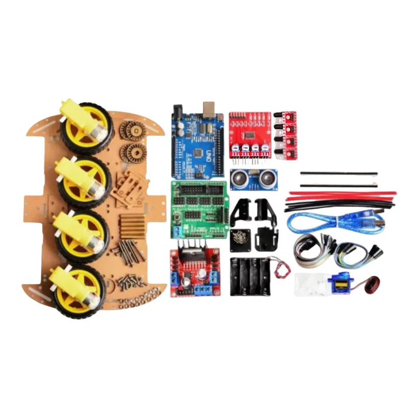 Smart Car Kit 4/2WD Tracking Car DIY kit uno development board Car chassis Programming
