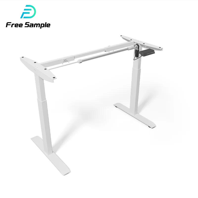 Yz High Quality Office Modern Electric Adjustable Folding Compute Table Metal Frame standing desk table