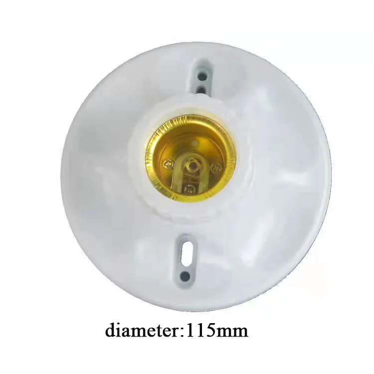 energy saving Bulb Holder Plastic Lamp Holder adapter E27 square round porcelain Light Socket lamp base ceiling Light fixture