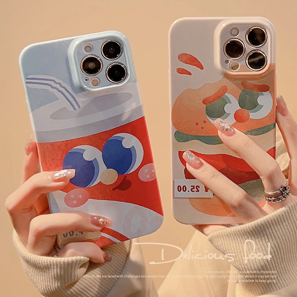 original painting Funny Couple Film Full Hard Phone Case for iphone 14 plus 13 12 pro max 11 X XS MAX 8 7 plus
