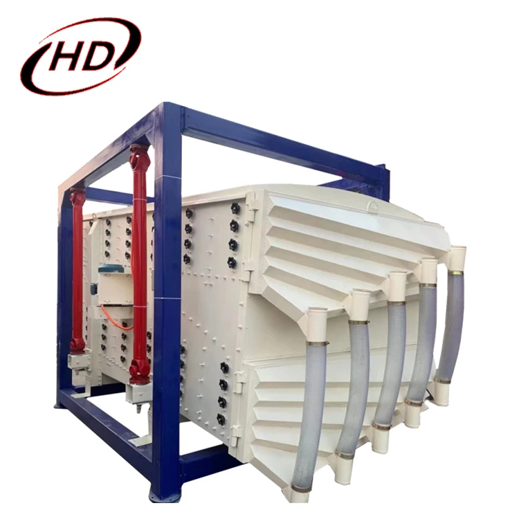 Silica sand square tumbler vibrating screen ceramic sand gyratory sifter screening machine