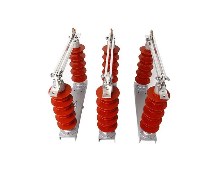 Outdoor composite silicone high voltage isolation switch with other electrical equipment