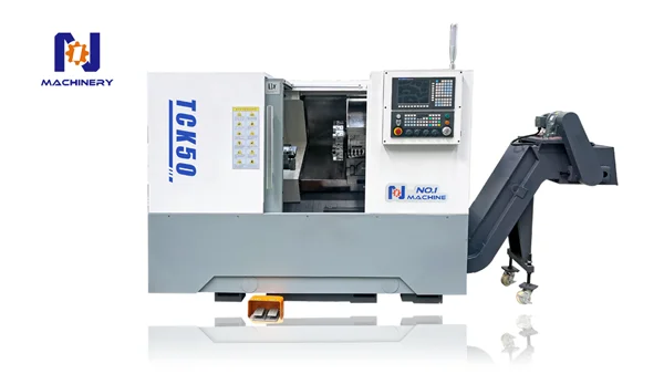 High power GSK CNC 8-inch hydraulic Chuck TCK50 Slant Bed CNC lathe Machine